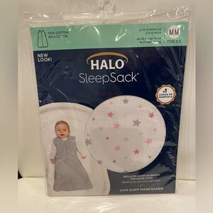 Halo Sleep Sack Twinkle Pink Size Medium 6-12 months TOG 0.5 NWT